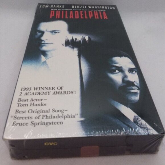 Philadelphia VHS Sealed Tom Hanks Denzel Washington Jonathan Demme Video - Picture 5 of 10
